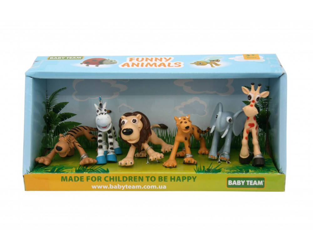 

Набор игрушек Baby team фигуры Сафари 6 шт от 36 месяцев