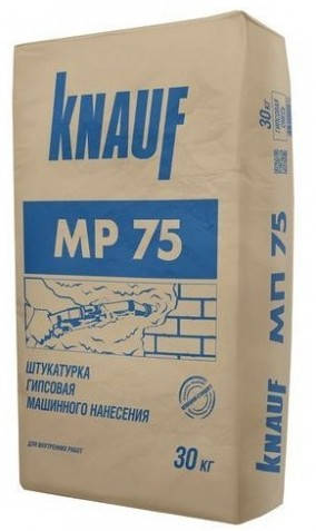 

Машинна штукатурка Кнауф МП 75, 30 кг, Белый