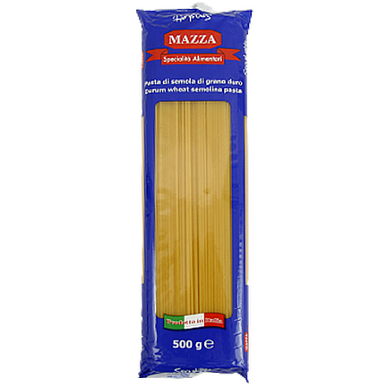 

Спагетті Мазза Mazza spaghetti 500g 24шт/ящ (Код : 00-00012303)