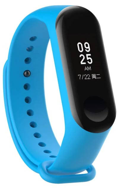 

Силиконовый ремешок Xiaomi Mi Band 5, Mi Band 6 Sky Синий