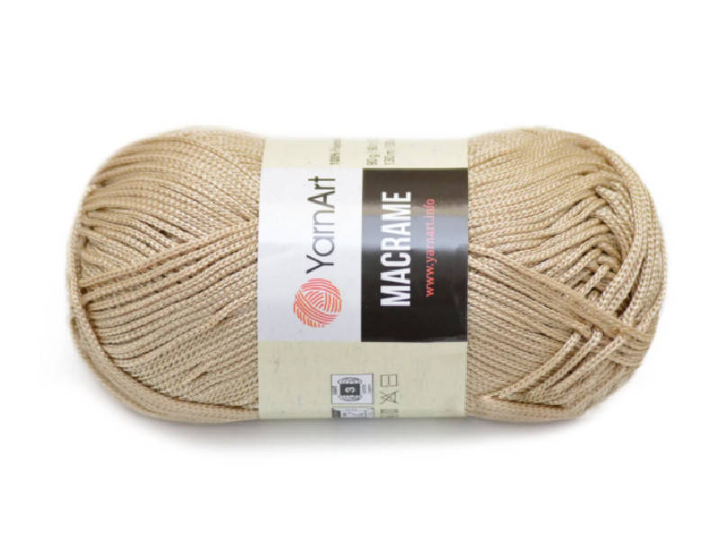 

YarnArt Macrame, Кофе с молоком №166, Коричневый