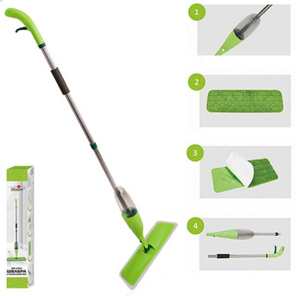 

Швабра с распылителем 300мл 125х39х12см 2734-МН STENSON