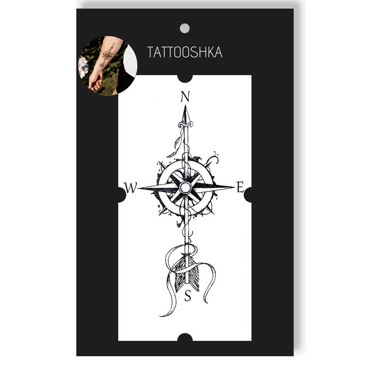 

Временная тату Tattooshka Ты на правильном пути XQB-023