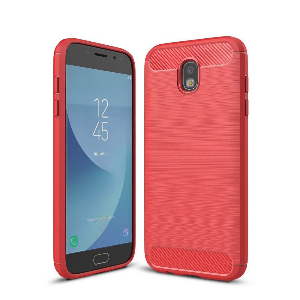 

Чехол Carbon для Samsung J7 2017 J730 J730H бампер Red, Красный