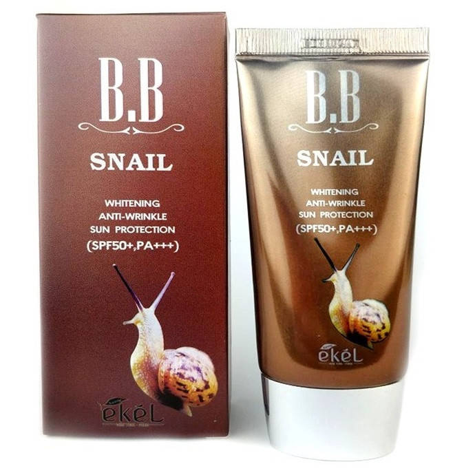 

ББ-крем с фильтратом слизи улиток EKEL SNAIL BB CREAM SPF 50+ РА+++