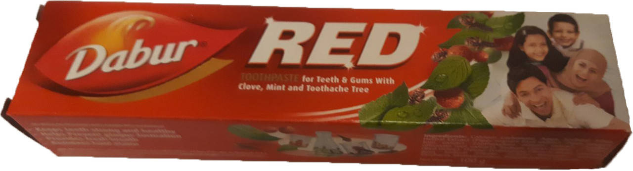 

REDTOOTH PASTE (100ГРМ) DABUR,INDIA. ЗУБНАЯ ПАСТА РЕД 100ГРМ ДАБУР. ИНДИЯ