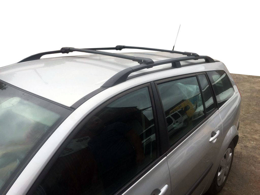 

Renault Megane II 2004-2009 гг. Перемычки на рейлинги под ключ WingBar (2 шт) Серый