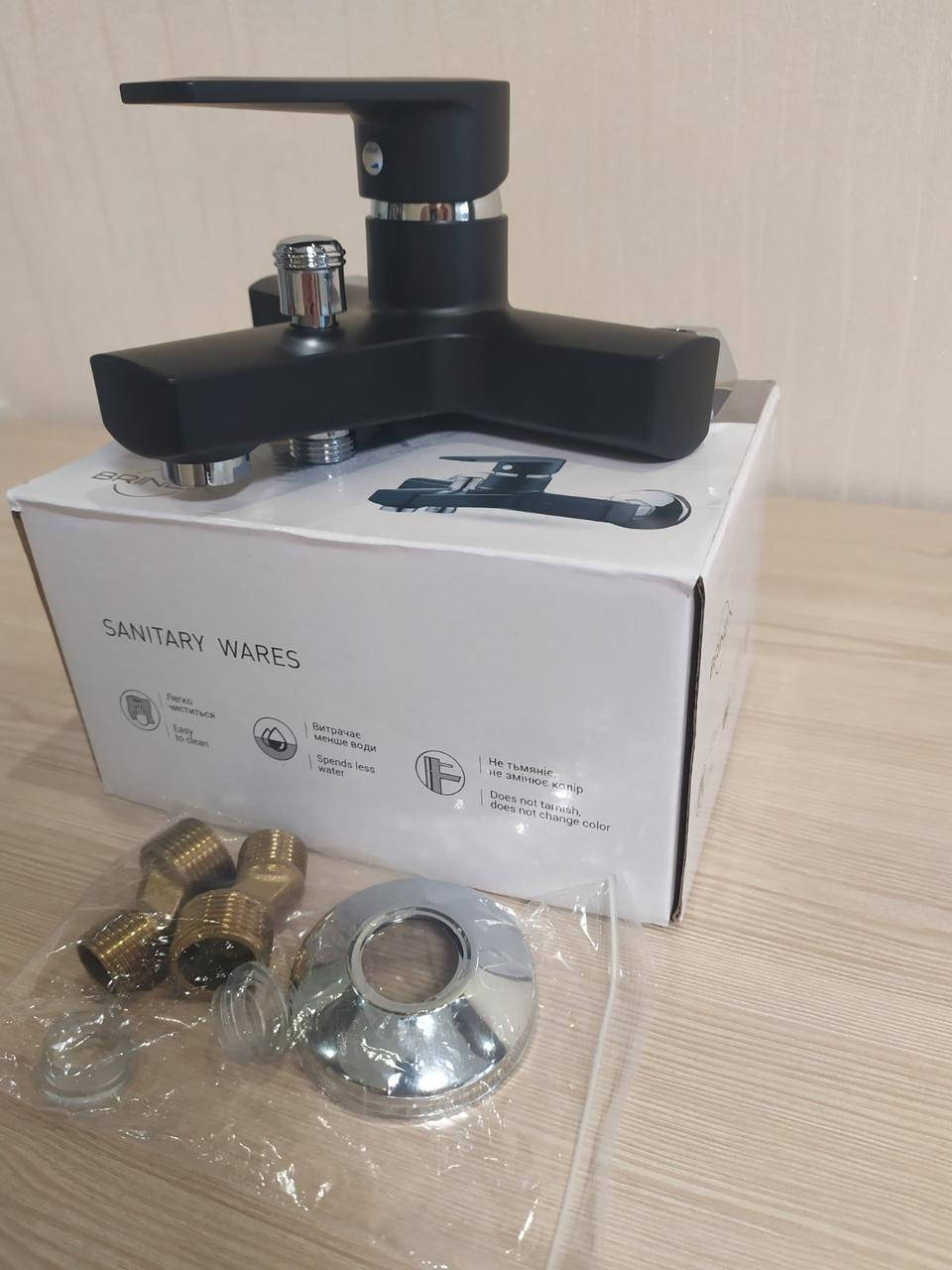 

Смеситель для ванны из термопластичного пластика SW Brinex 35B 006 черный