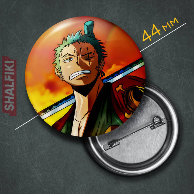 

"Ророноа Зоро (Ван Пис / One Piece)" значок круглый на булавке Ø44 мм
