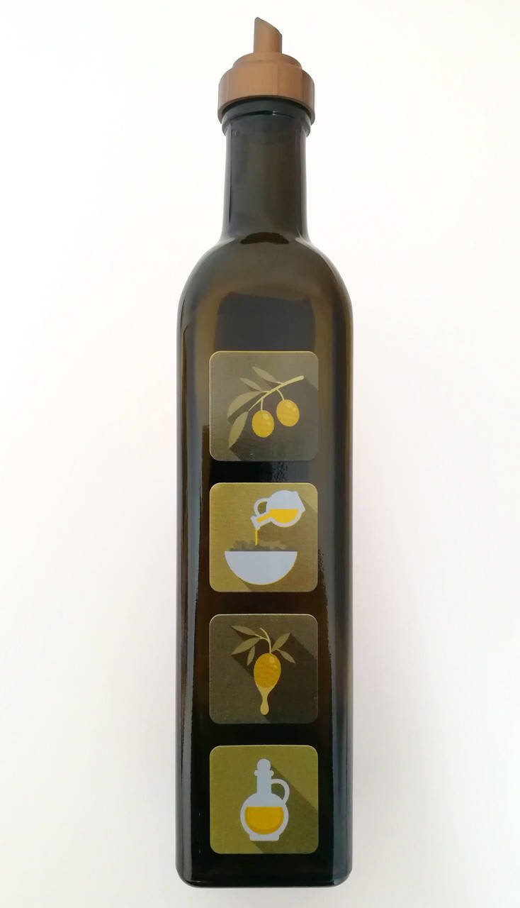 

Бутылка стеклянная для масла Maraska 0,5л. с дозатором, Коричневый