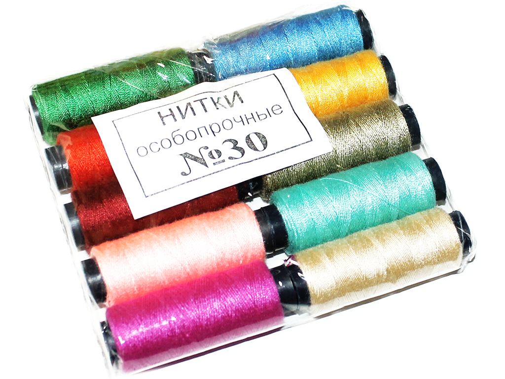 

Нитки №30 Упаковка Ассорти 10шт