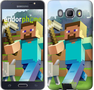 

Чехол на Samsung Galaxy J5 (2016) J510H Minecraft 4 "2944c-264", Синий