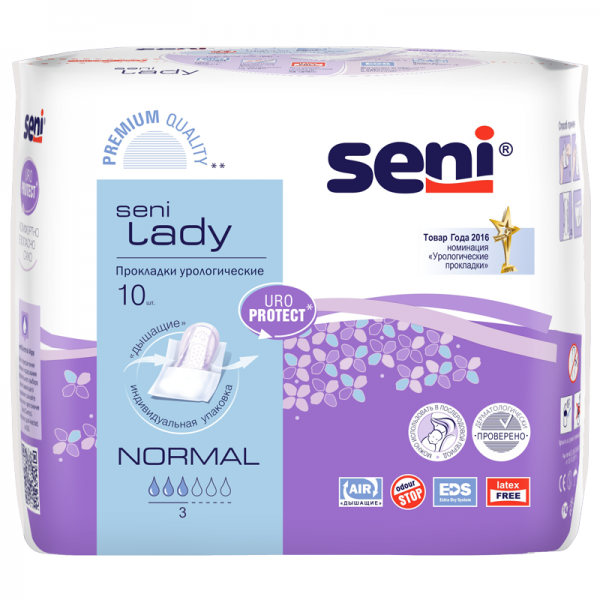 

Урологические прокладки для женщин Seni Lady Normal, 10 шт