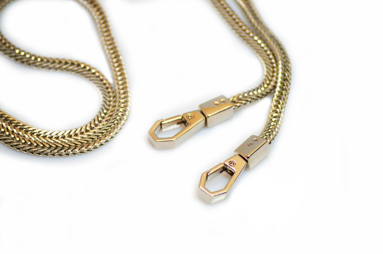 

Ручка-цепь для сумки 120*0.7см+карабин, золото