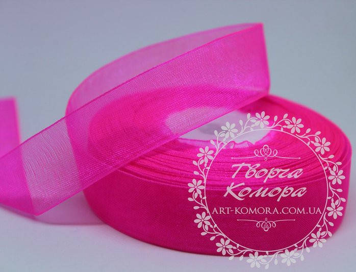 

Органза ярко-розовая, 2 см