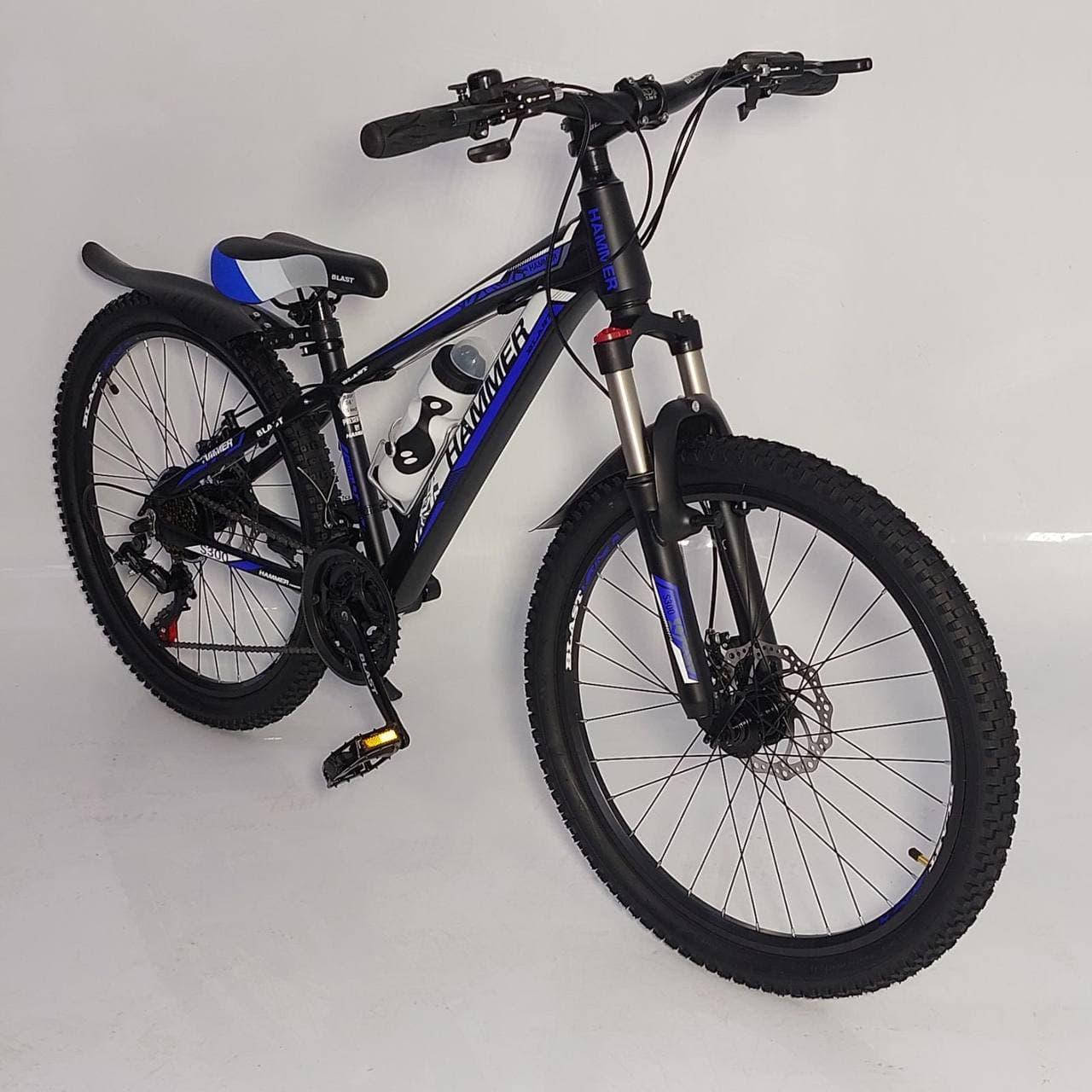 

Горный алюминиевый велосипед S300 BLAST-БЛАСТ 27,5 дюймов Япония Shimano Черно-Синий