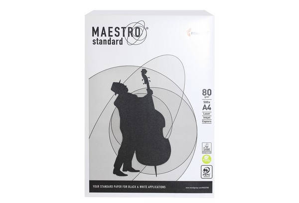 

Папір принт. А4 MAESTRO Standart 80г/м.кв. 500л, Белый