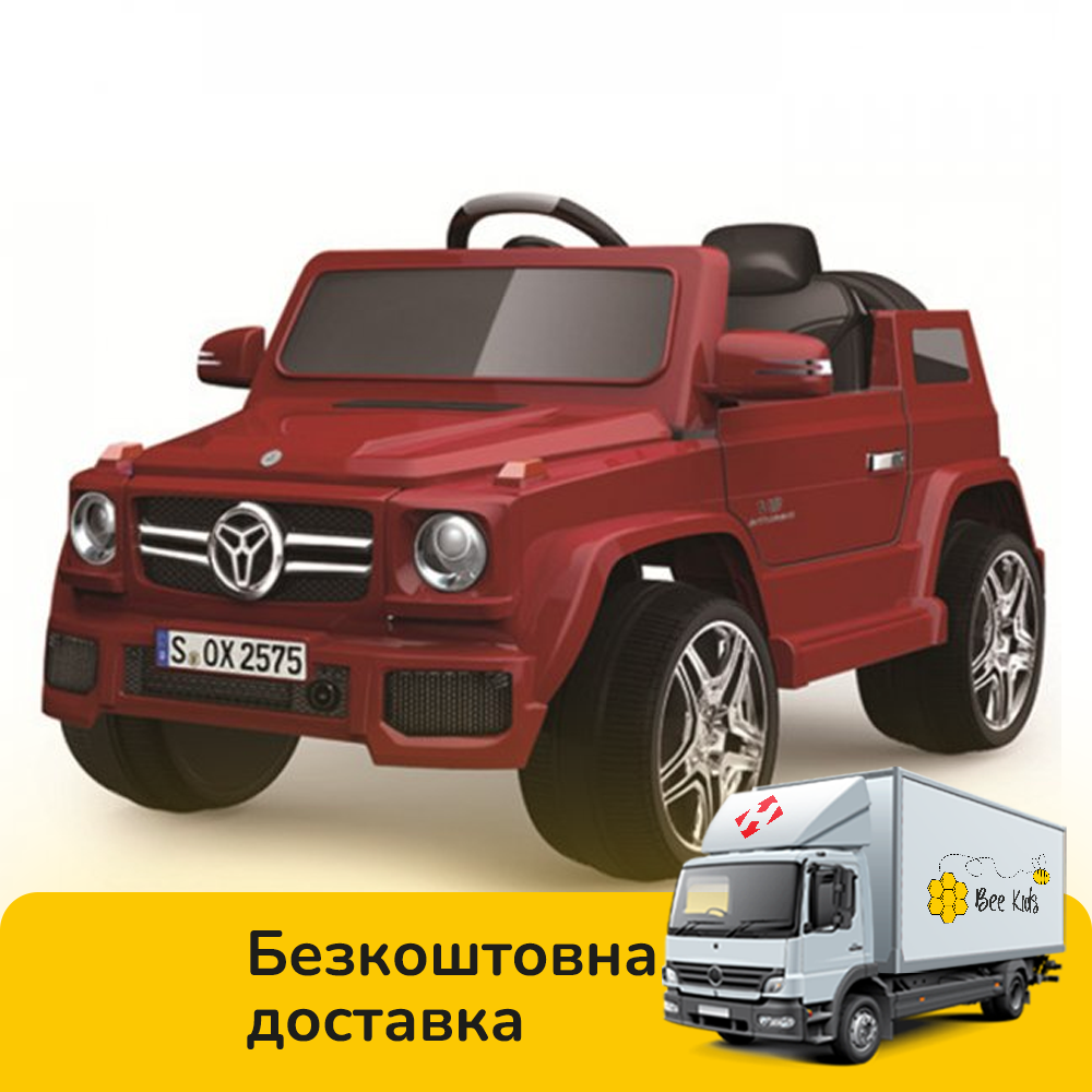 

Детский электромобиль ДЖИП Mercedes (2 мотора по 25W, 2 аккум, MP3) Baby Tilly FL1058 RED Красный