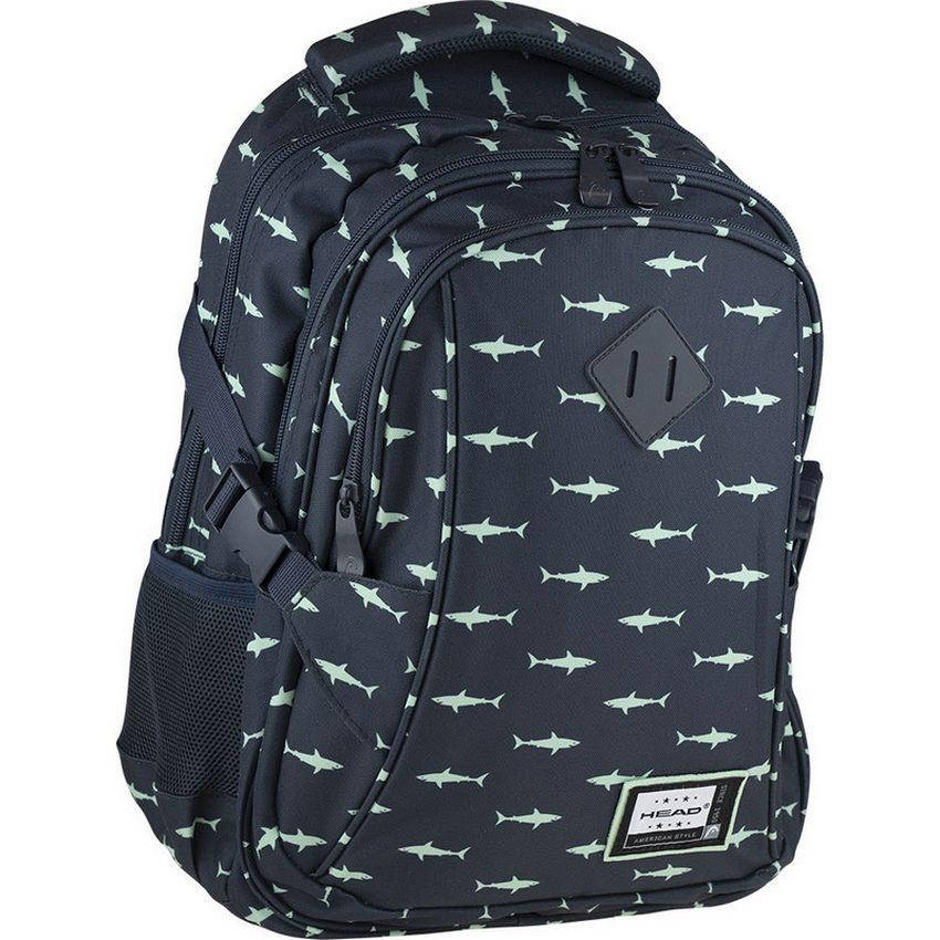 

Рюкзак школьный ортопедический Head 39x28x17 см HD-265 (130-145 cм), Синий