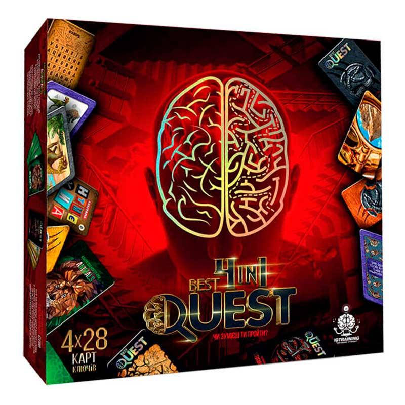 

Игра настольная Danko toys "Квест" BEST QUEST 4 в 1"
