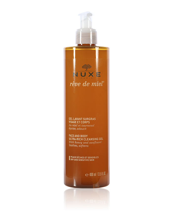 

Очищающ гель для лица, тела Нюкс Медовая Мечта Nuxe Reve De Miel Ultra-Rich Gel 400мл срок до конца июля 21г