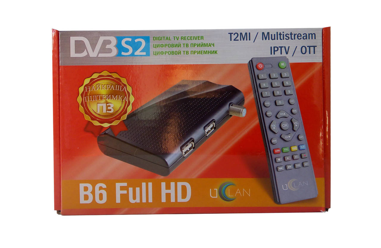 

UClan B6 U2C FULL HD - спутниковый MPEG4 ресивер + прошивка + YOUTUBE