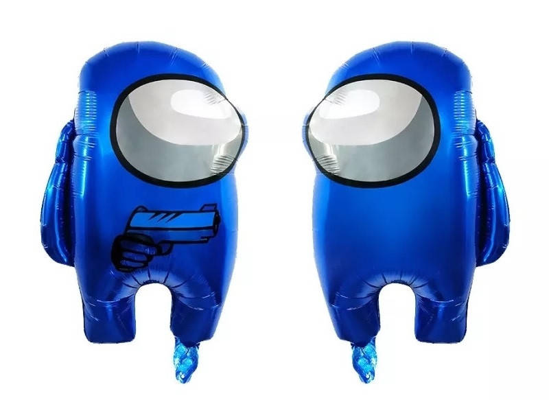 

Фольгированный шарик КНР (46х54 см) Among Us Амонг Ас синий, Разные цвета