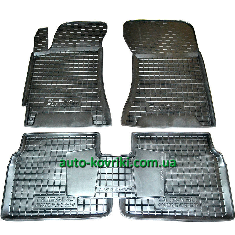 

Резиновые коврики в салон Subaru Forester 2002-2007 (Avto-Gumm), Черный