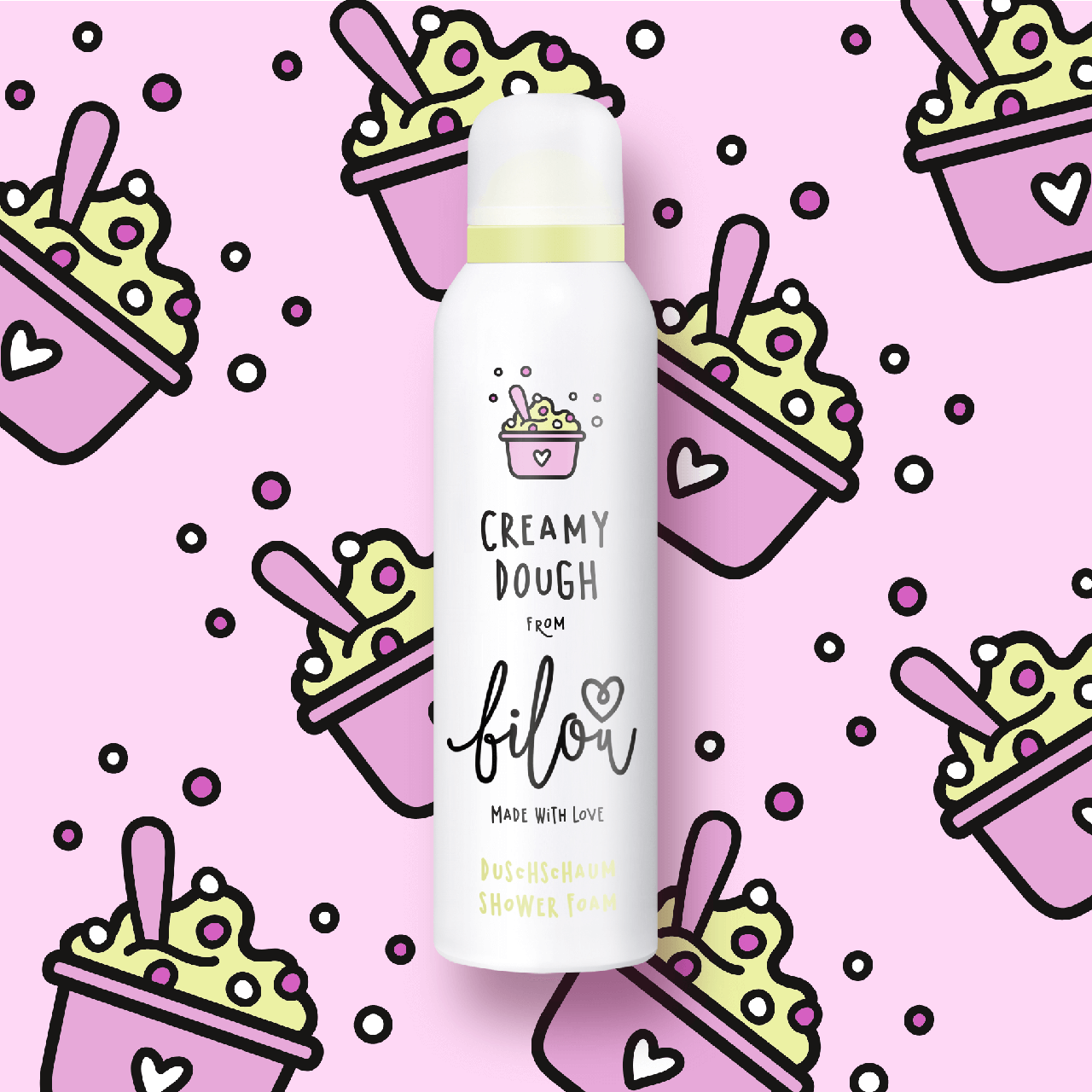 

Пенка для душа Bilou, 200мл Creamy Dough "Сливочное пироженое"