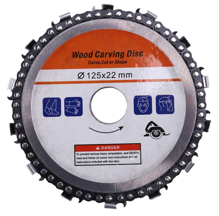 

Диск пильный цепной для болгарки (УШМ) Ø125x22 по дереву