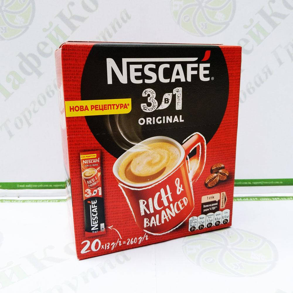 

Кофе Нескафе 3 в 1 Original Оригинал 20*16г (24)
