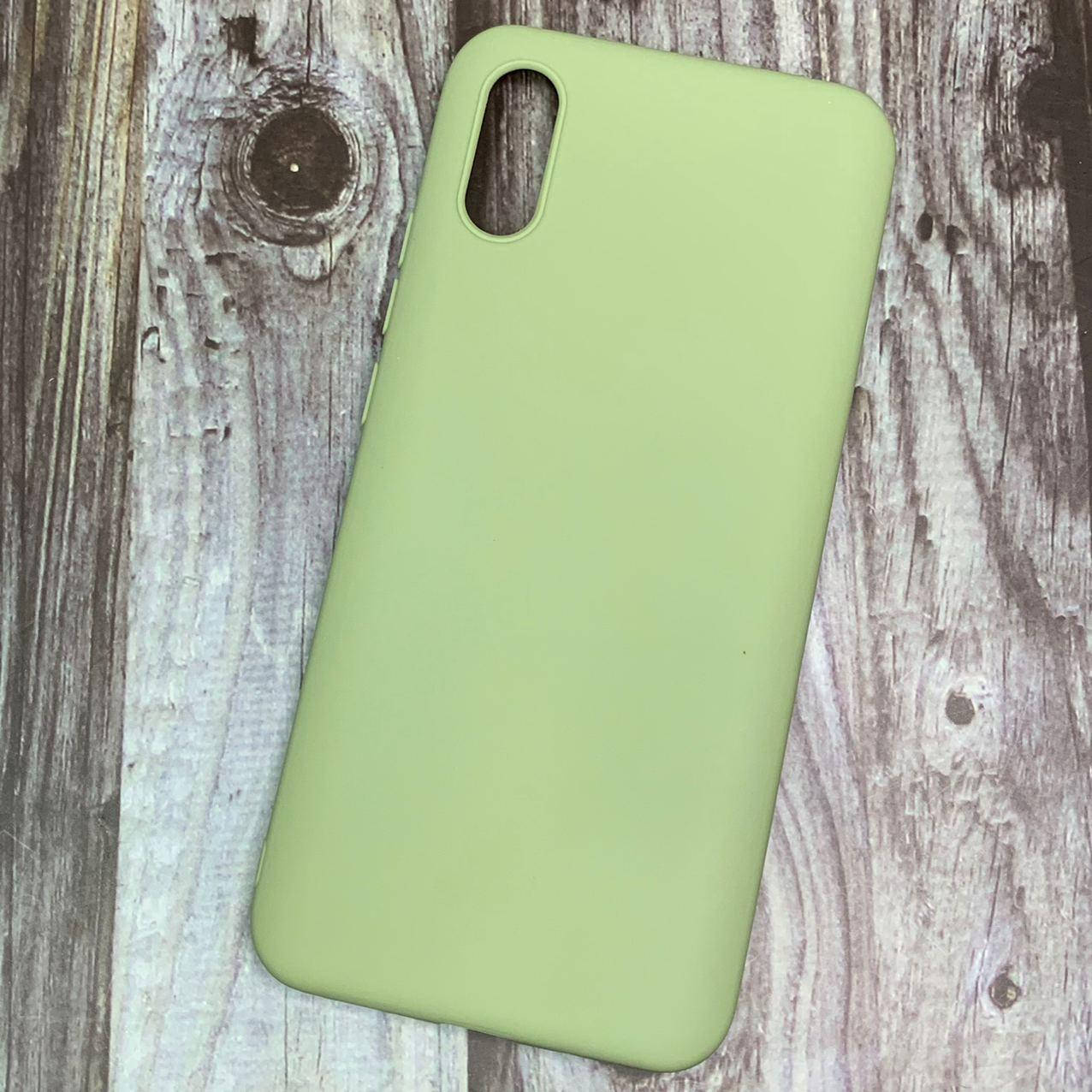 

Чехол для Xiaomi Redmi 9A силиконовый плотный чехол на телефон сяоми редми 9а фисташковый Plain