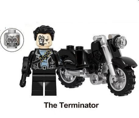 

Конструктор человечки фигурка терминатор т800 с мотоциклом для лего lego