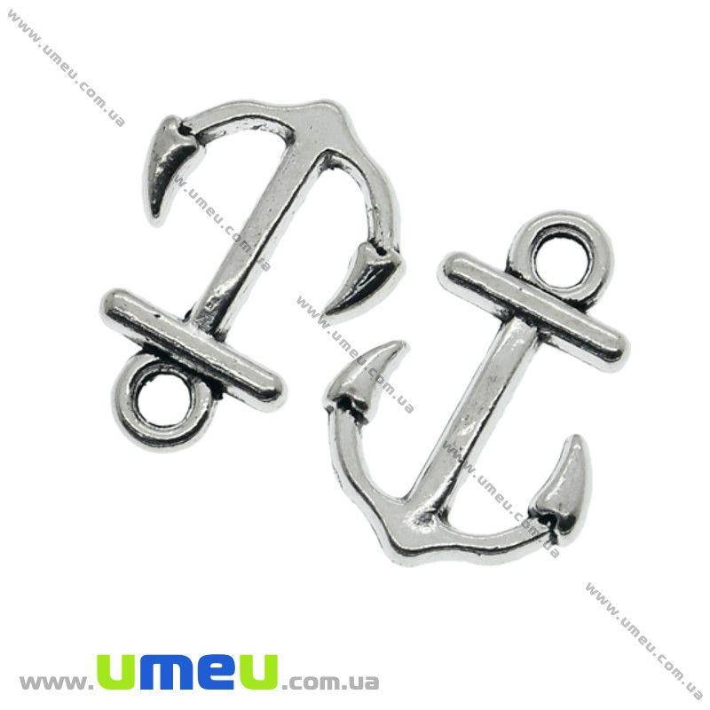 

Подвеска металлическая Якорь (двухстор.), Античное серебро, 15х11 мм, 1 шт (POD-022845)