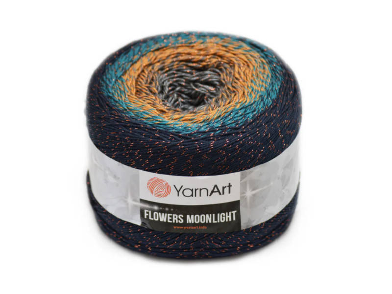 

YarnArt Flowers moonlight, №3263, Секционное крашение
