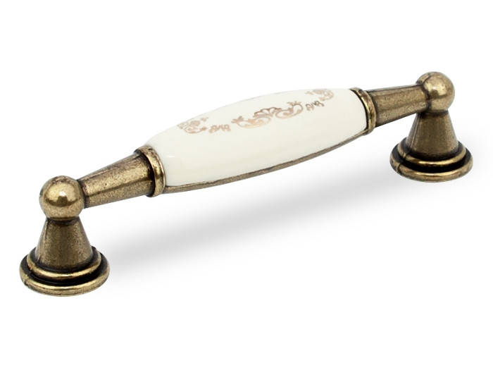 

Ручка скоба GIFF UP213/96 античная бронза/фарфор