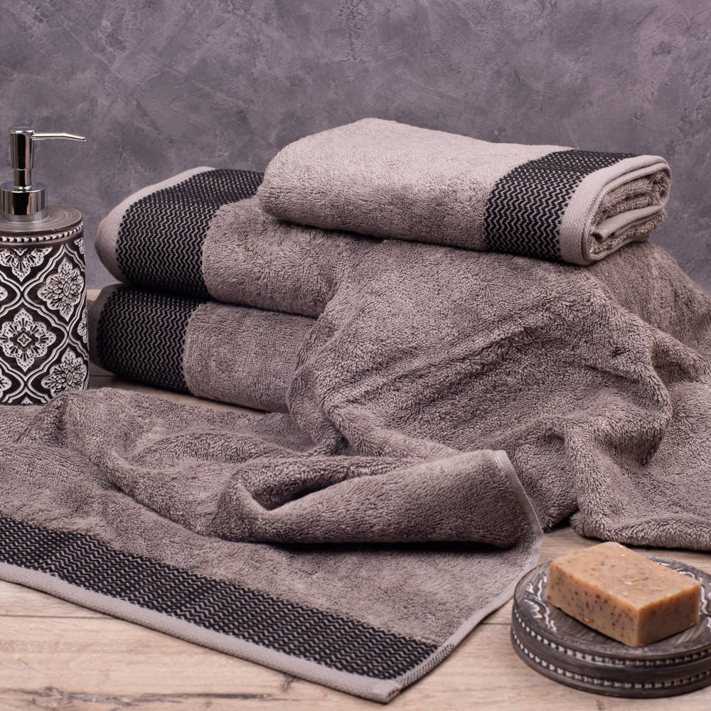 

Полотенце махровое Бамбук, серый (Лицо 50/90см)