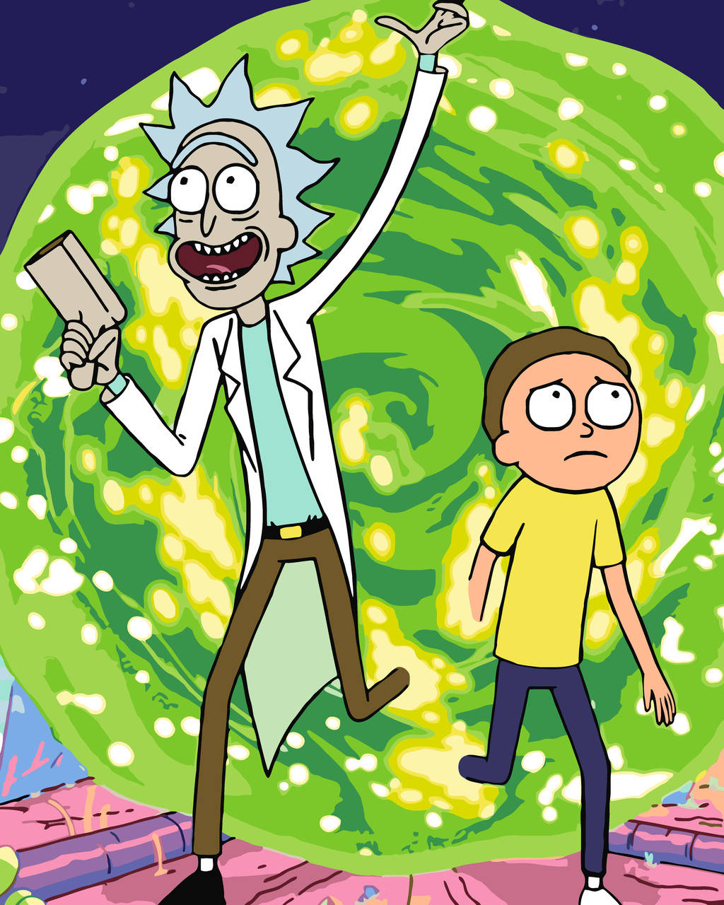 

Картина по номерам Origamі Рик и Морти LW 3194 40*50 производство Украина