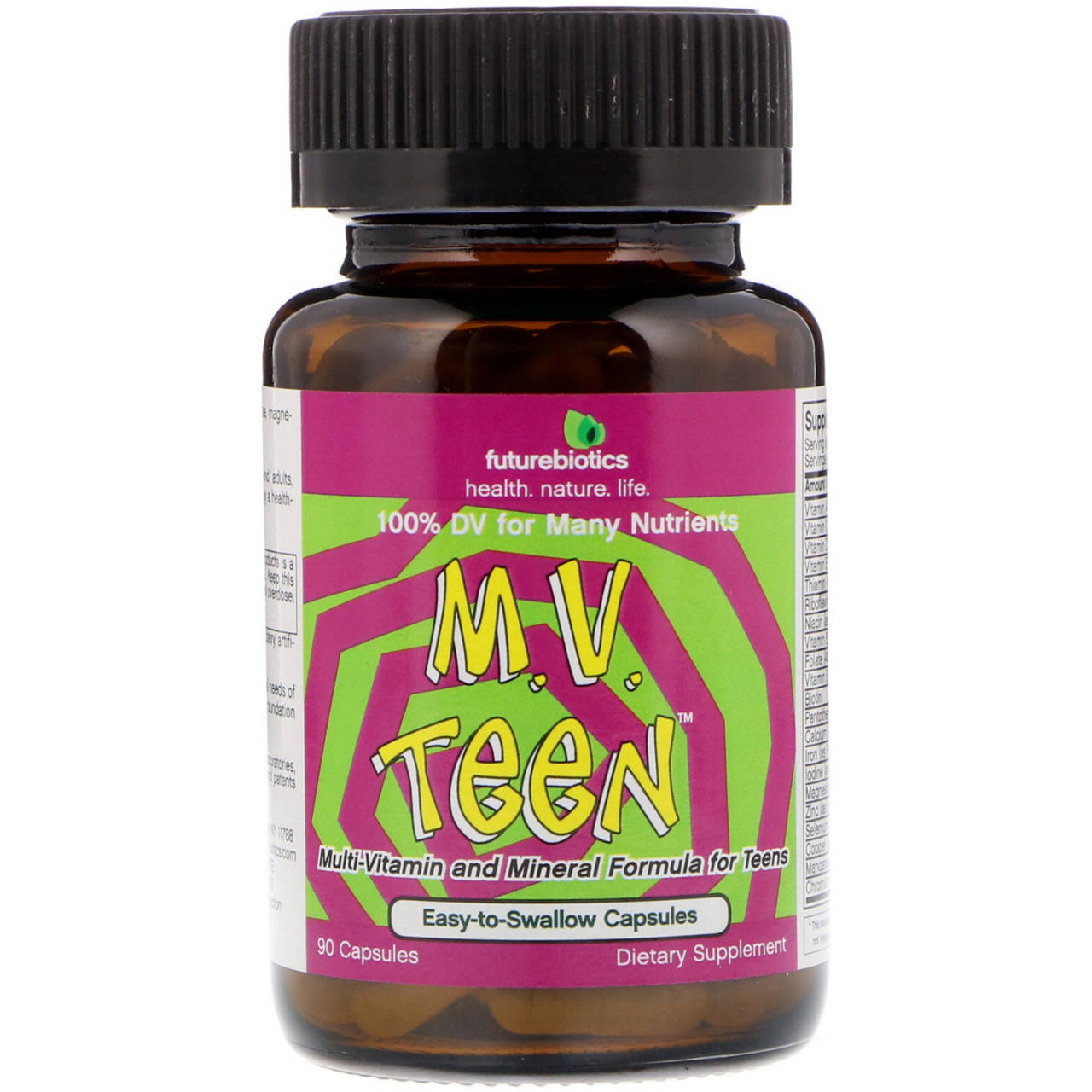 

FutureBiotics MV Teen multi (USA), 90 капсул, витамины для подростков