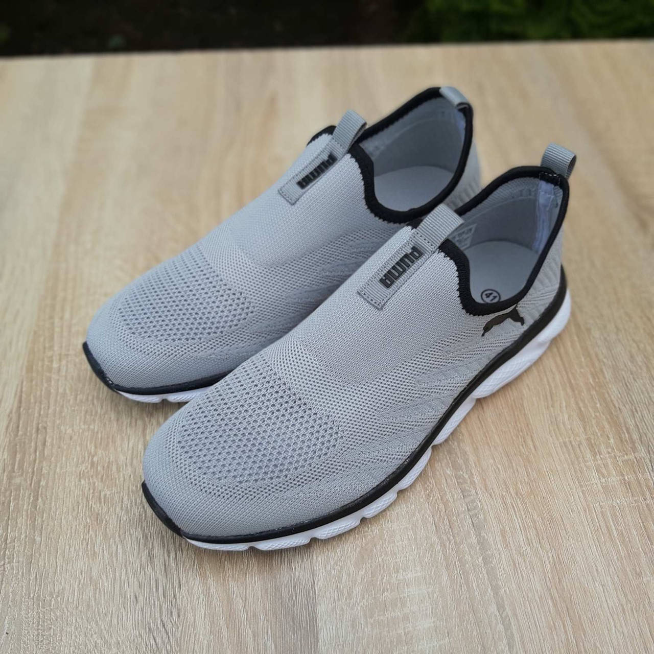 

Puma мужские летние/весенние/осенние серые мокасины. Летние мужские на сетке мокасины