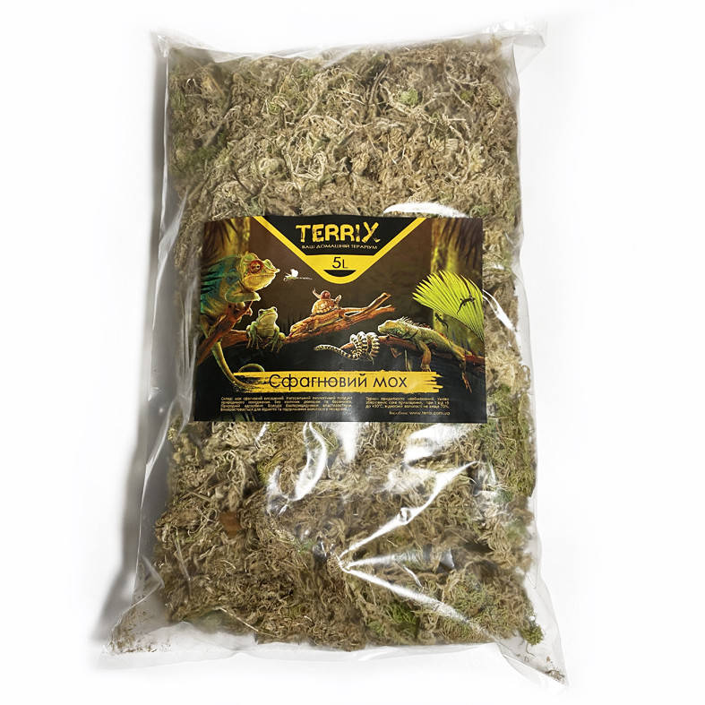 

Мох Сфагнум для террариума Terrix 5 л