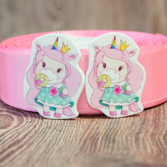 

Кабошон Серединка Единорожка и пончик Сб-358, Разные цвета