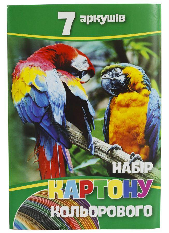 

Картон цветной А4 -7листов
