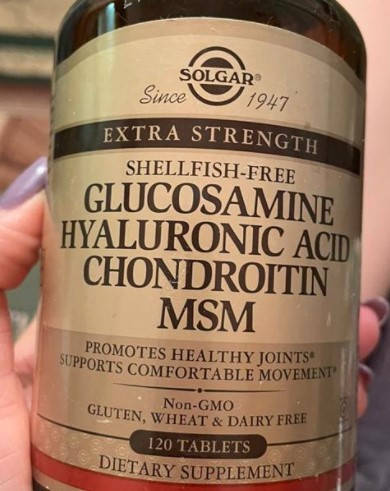 

Для суставов и связок Solgar Glucosamine Hyaluronic Acid Chondroitin MSM 120 таблеток