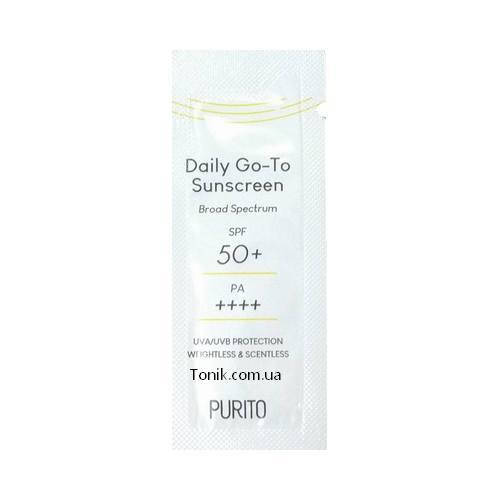 

Солнцезащитный крем PURITO DAILY GO-TO SUNSCREEN SPF50+ PA++++ 1,5 мл (пробник)