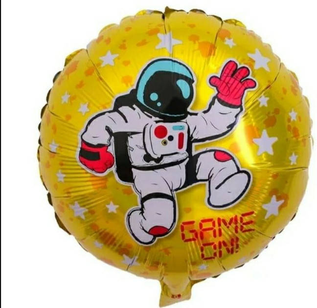 

Фольгированный шар круг Космос 18" Китай, Золото