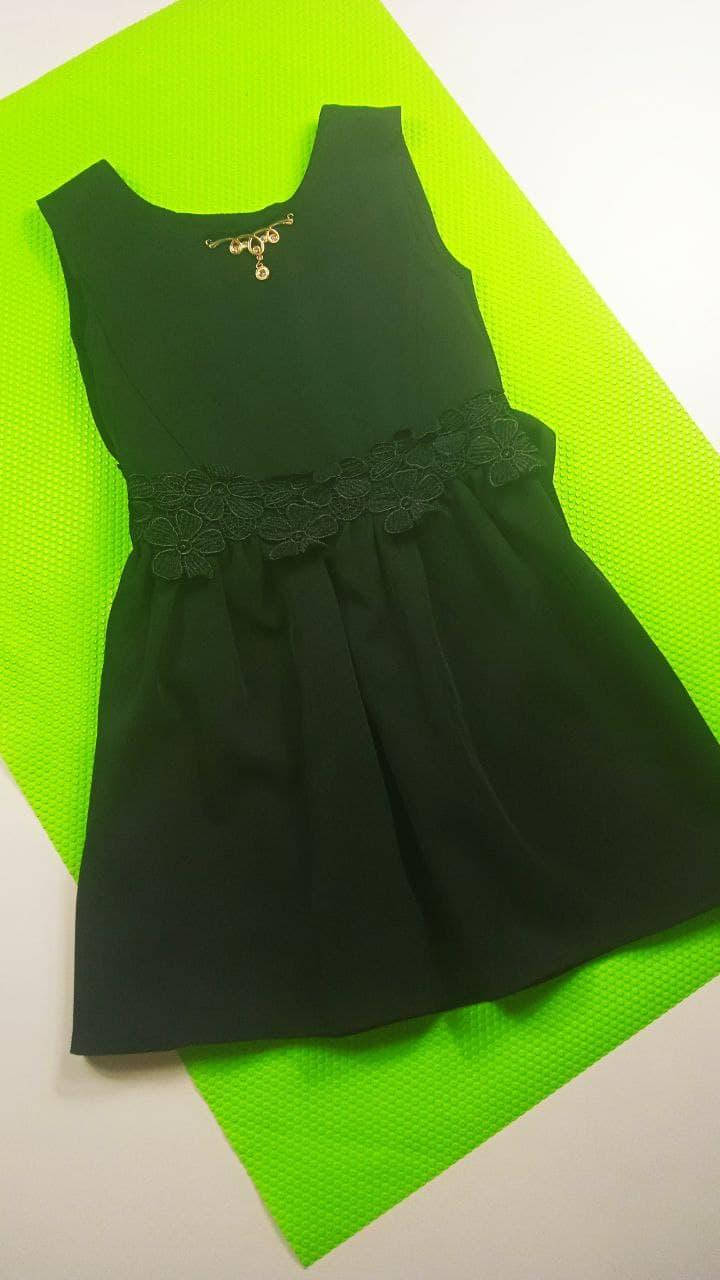 

Школьный сарафан на девочку 116,122,128 см, чёрный 122, Черный