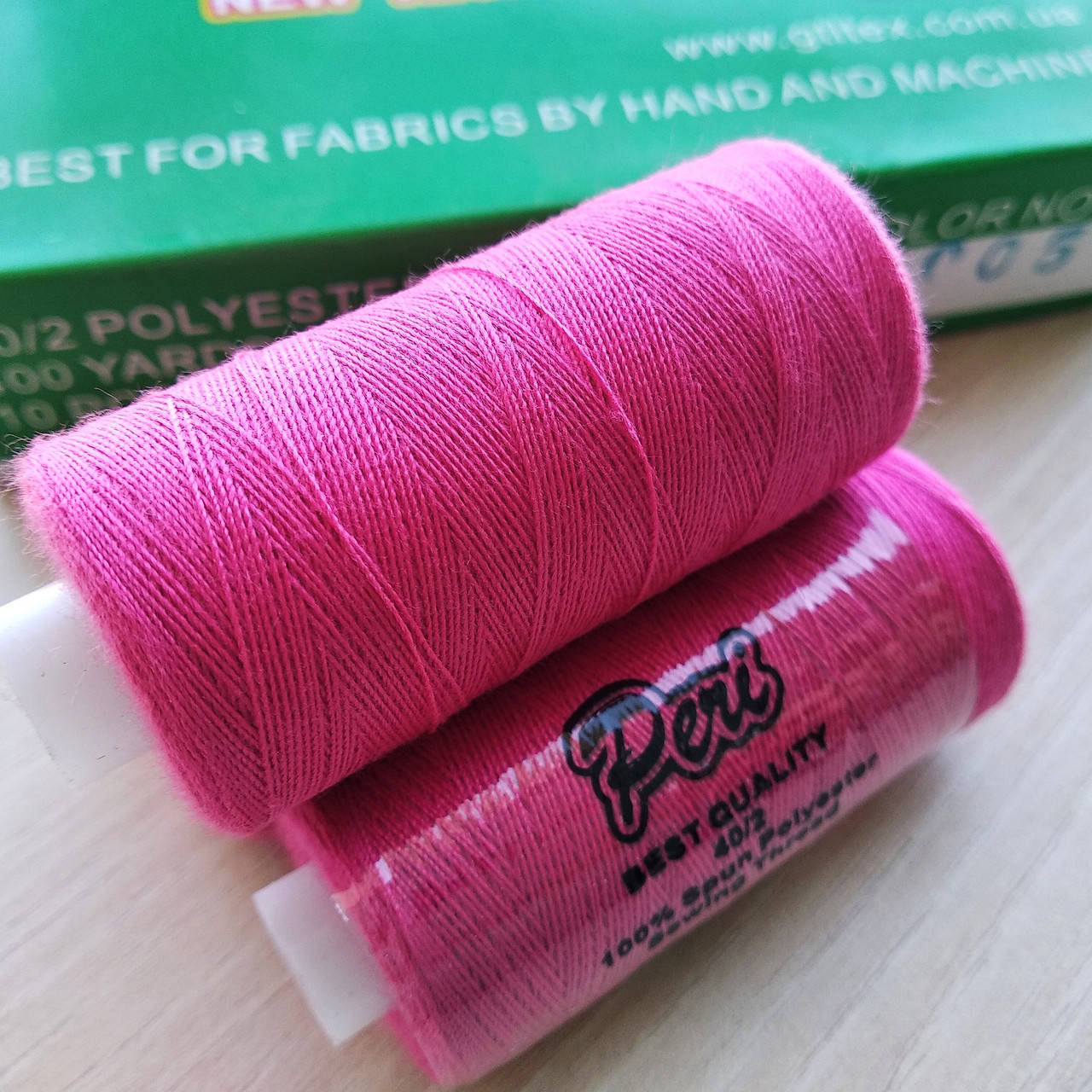 

Нитки Peri №40 котушка 400 ярд, рожева (005), Розовый