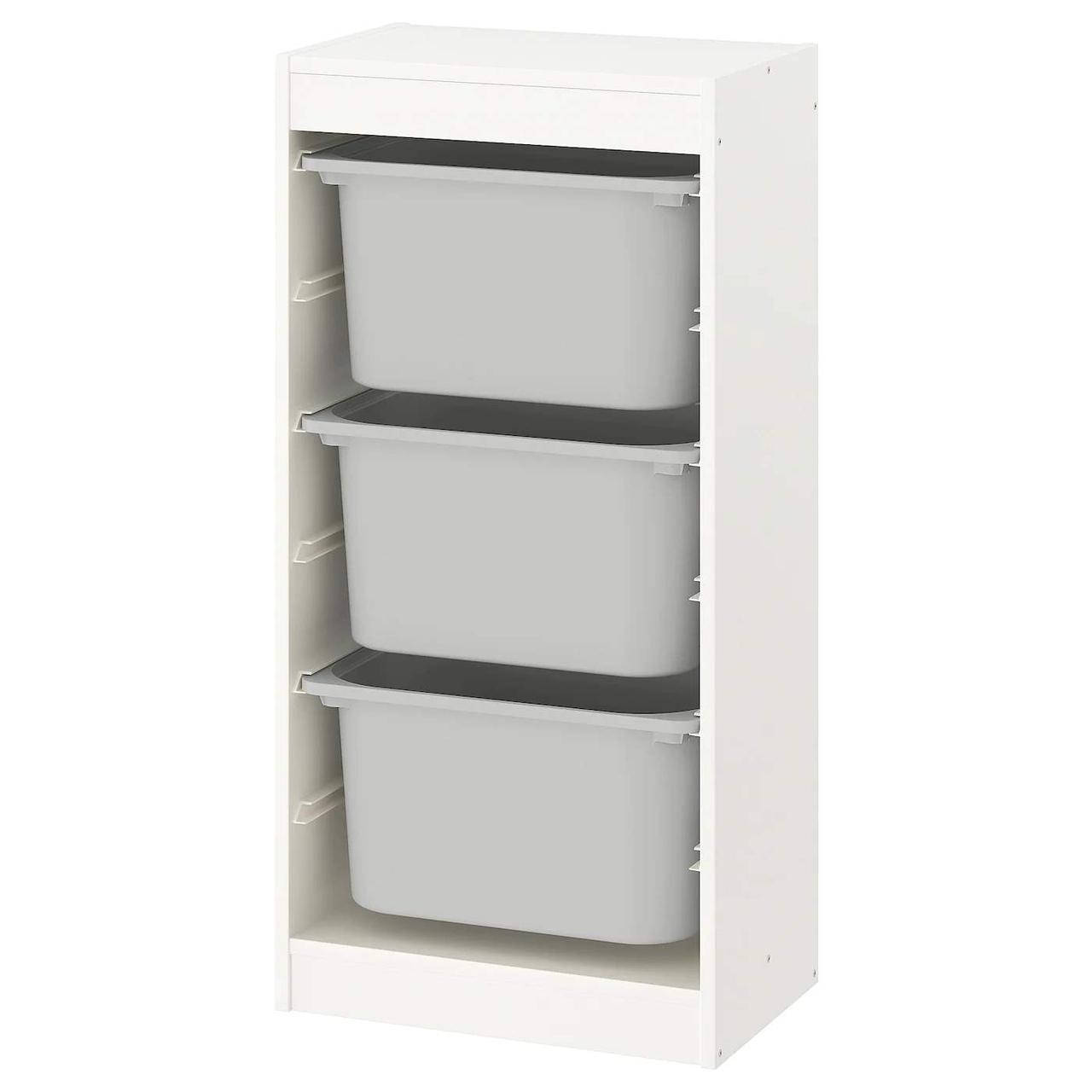 

Стелаж с 3-контейнерами TROFAST 46x30x94 см