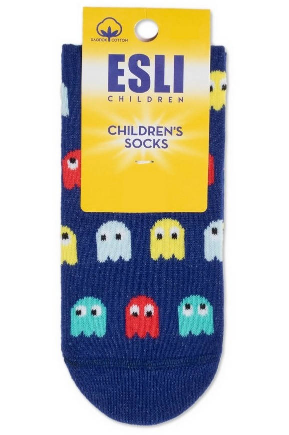 

Носки детские ESLI 21С-90СПЕ (643) с рисунками "Pac-Man", 14 (21-23), синий